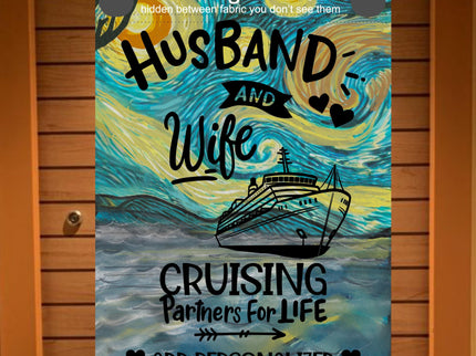 magnetic cruise Ship door decoration banner, personalized cruising door magnet sign, custom stateroom door decoration, tropical vacation