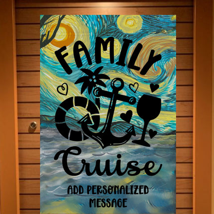 magnetic cruise Ship door decoration banner, personalized cruising door magnet sign, custom stateroom door decoration, tropical vacation