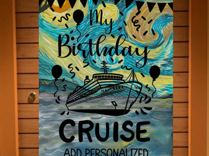 magnetic cruise Ship door decoration banner, personalized cruising door magnet sign, custom stateroom door decoration, tropical vacation