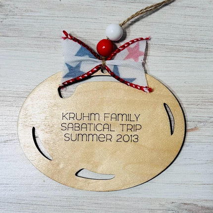 USA Ornament, States Visited Ornament, US Travel Map, USA Map, Places Traveled, Travel Tracker, Family Trip Ornament, Gift for Traveler