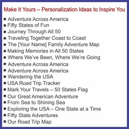 Personalized USA Map Garden Flag, Color In Travel Tracker, RV Camping Decor, Family Road Trip Gift, Outdoor Travel Keepsake, Adventure Flag