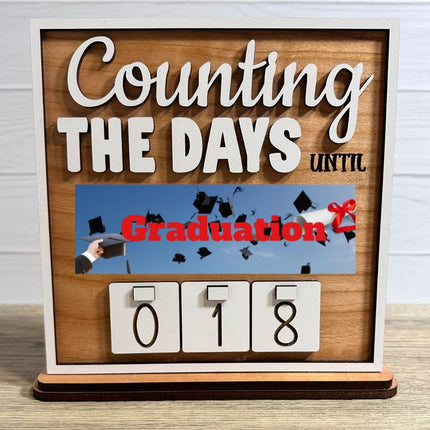 Easter Countdown Sign with removable plates for events, holidays, Seasons, home decor