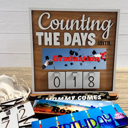 Graduation Countdown Sign, Gift for Graduate, Reusable for Holidays, Events, Special Occasions