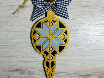 DIY Geometric Icicle decorative wood ornament kit