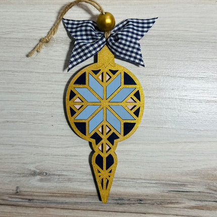DIY Geometric Icicle decorative wood ornament kit