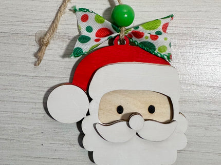 DIY Santa wood ornament kit