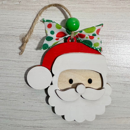 DIY Santa wood ornament kit