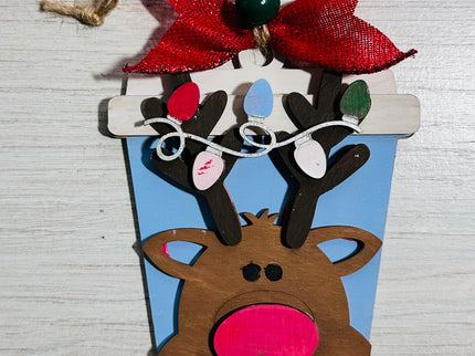 DIY Christmas Reindeer Wood Ornament Kit