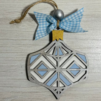 DIY Geometric decorative wood ornament kit