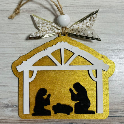 DIY Large Nativity scene wood ornament kit