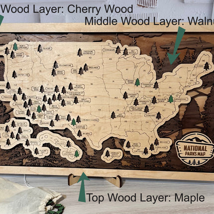 National Park Map, USA National Park Sign, National Park Tracker Check Off List, Travel Map for National Parks