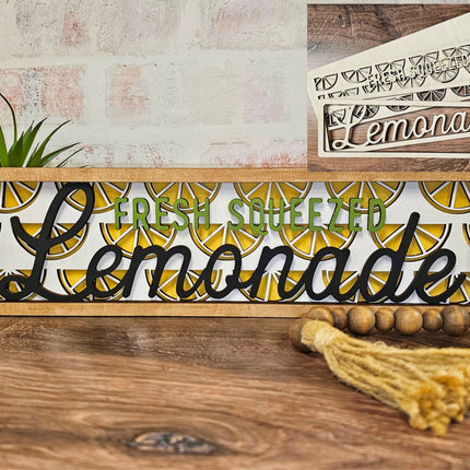 Lemonade shelf sitter DYI Wood Paint Kit, Easy to  intermediate difficulty
