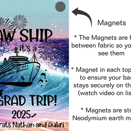 Cruise Door Decoration, Graduation Cruise, Personalized Cruise Door Sign, Magnetic Cruise Banner