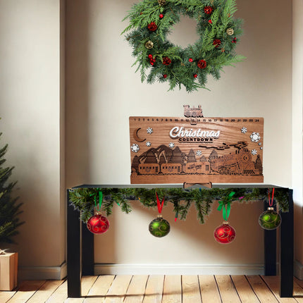 Train Christmas Countdown Sign, Train Advent Calendar