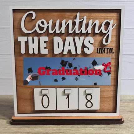 Road Trip Countdown Sign with Removable Plates for vacations, Holidays, Seasons, Home Decor