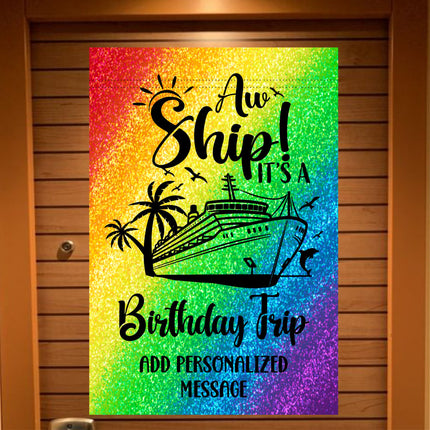 Cruise Door Decoration,  Cruise Essentials, Magnetic Cruise Banner, Cruise Ship Decor, Cruise Sign, Tropical Cruise (Copy)