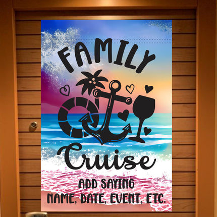 Custom magnetic Cruise Ship door flag banner