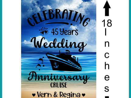 magnetic cruise Ship door decoration banner, personalized anniversary cruise magnet sign, stateroom cabin door banner, cruising partners
