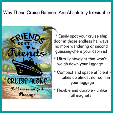 Cruise Door Decoration,  Cruise Essentials, Magnetic Cruise Banner, Cruise Ship Decor, Cruise Sign, Tropical Cruise