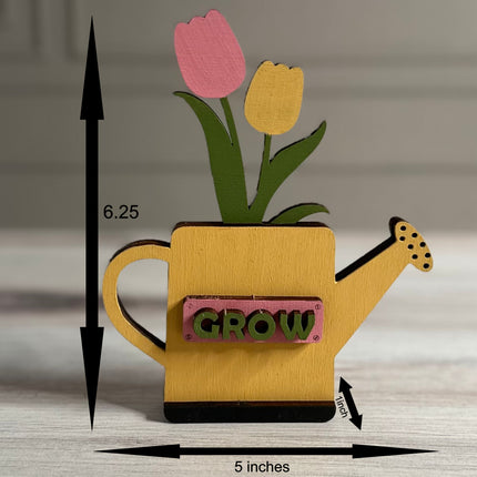 Small watering can shelf sitter DyI Paint Kit, Easy
