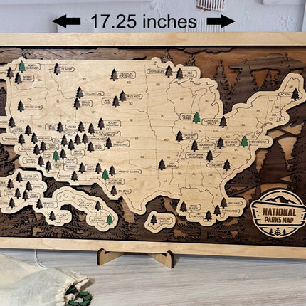 National Park Map, USA National Park Sign, National Park Tracker Check Off List, Travel Map for National Parks