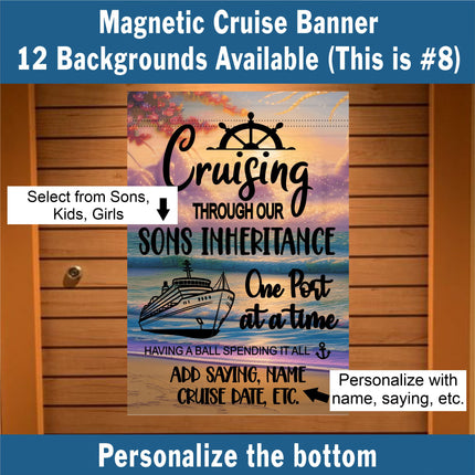 Cruise Door Decoration,  Cruise Essentials, Funny Cruise Door Sign, Anniversary Cruise, Family Trip