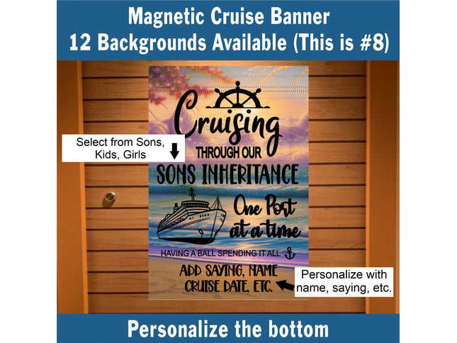 Cruise Door Decoration,  Cruise Essentials, Funny Cruise Door Sign, Anniversary Cruise, Family Trip