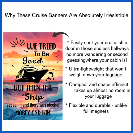 Cruise Door decoration, Funny Cruise Decor, Personalized Sign Gift for Cruisers, Custom Magnetic Cruise Ship Door Decoration, Cruising Gift