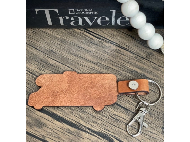 Class C trailer RV Motorhome leather keychain