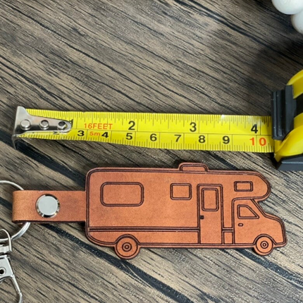 Class C trailer RV Motorhome leather keychain