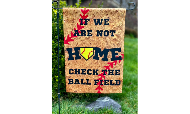 Baseball and Softball Home Garden Flag