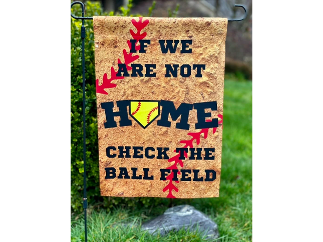 Baseball and Softball Home Garden Flag